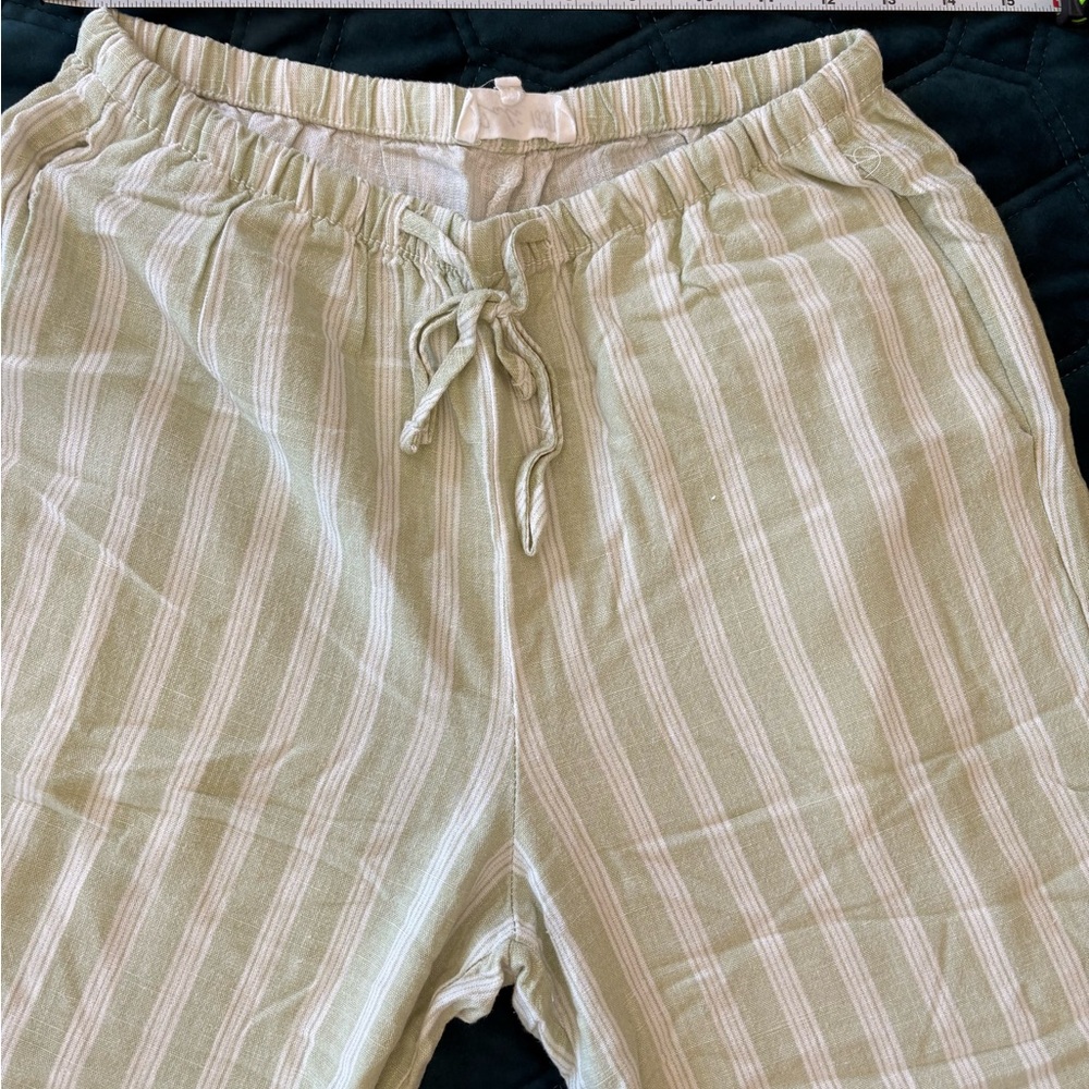 Striped Green Women's Pants